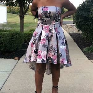Floral strapless dress. Only worn once.Size 9/10